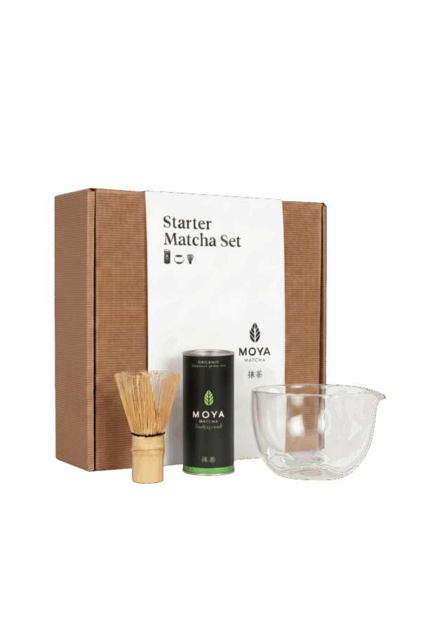 Coffret de découverte matchawan en verre avec bec verseur