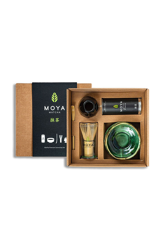 Coffret de cérémonie avec du matcha Yutori