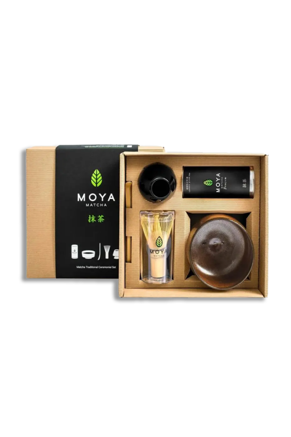 Coffret de cérémonie avec du matcha Shoku