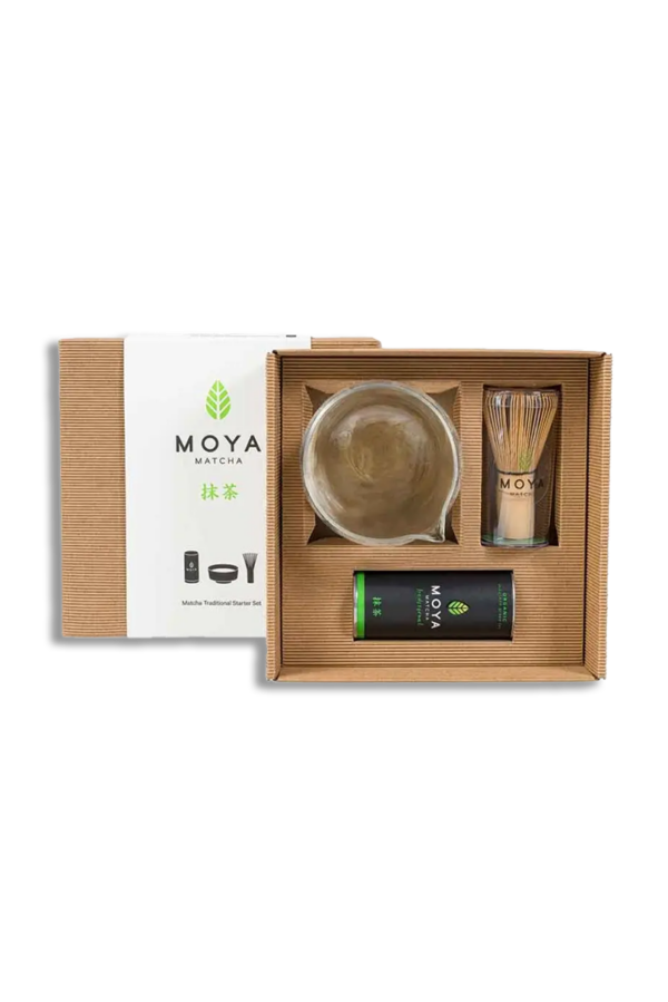 Coffret de découverte matchawan en verre avec bec verseur