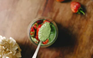 pudding de chia au matcha