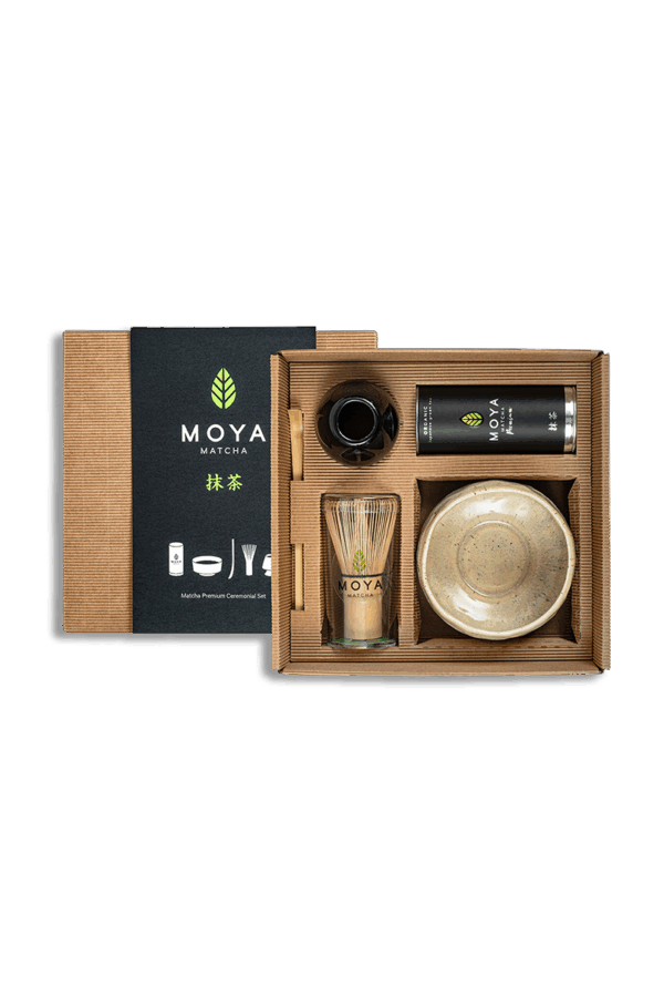Coffret de cérémonie avec du matcha Heiwa
