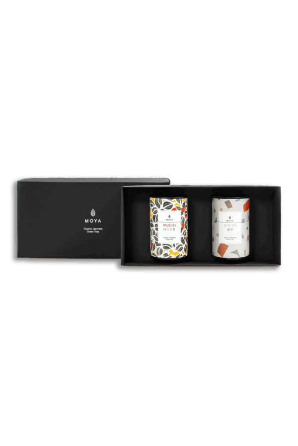 Coffret de thés vert bio Hojicha & Bancha