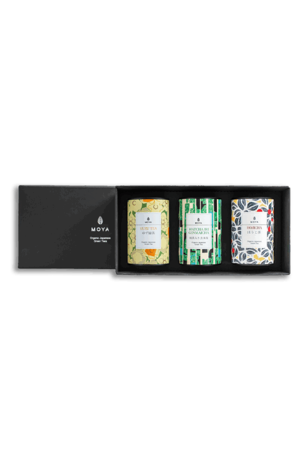 Coffret de thés vert bio Yuzu Tea & Matcha Iri Genmaicha & Hojicha