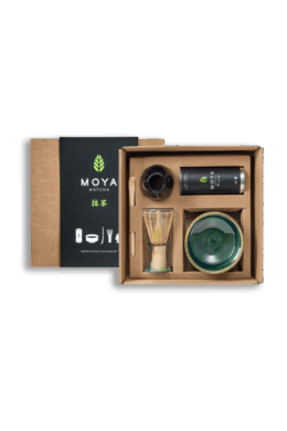 Coffret de cérémonie avec du matcha Mori