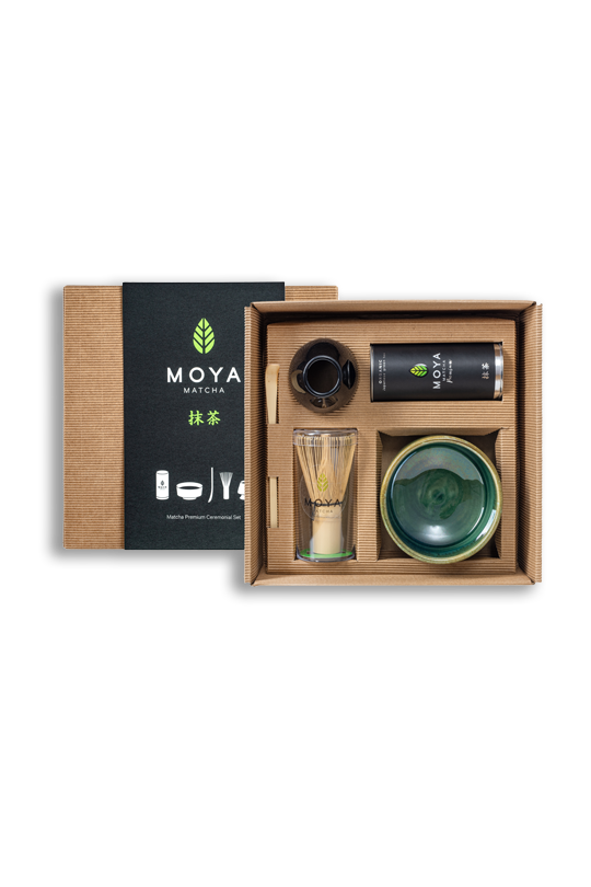 Coffret de cérémonie avec du matcha Mori