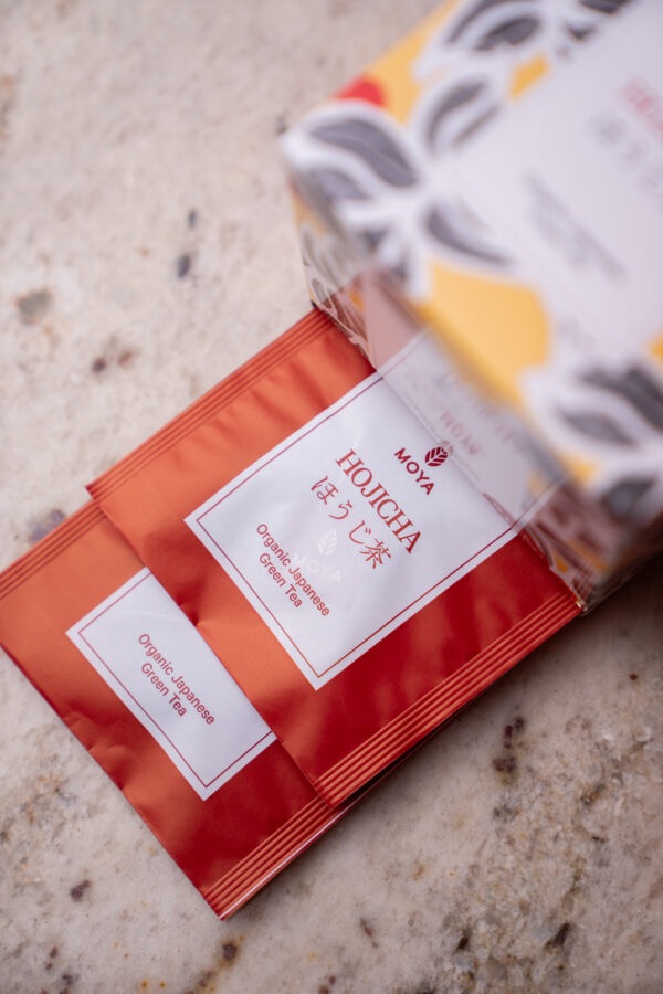 Moya Hojicha thé vert bio en sachets 15 x 1,5 g