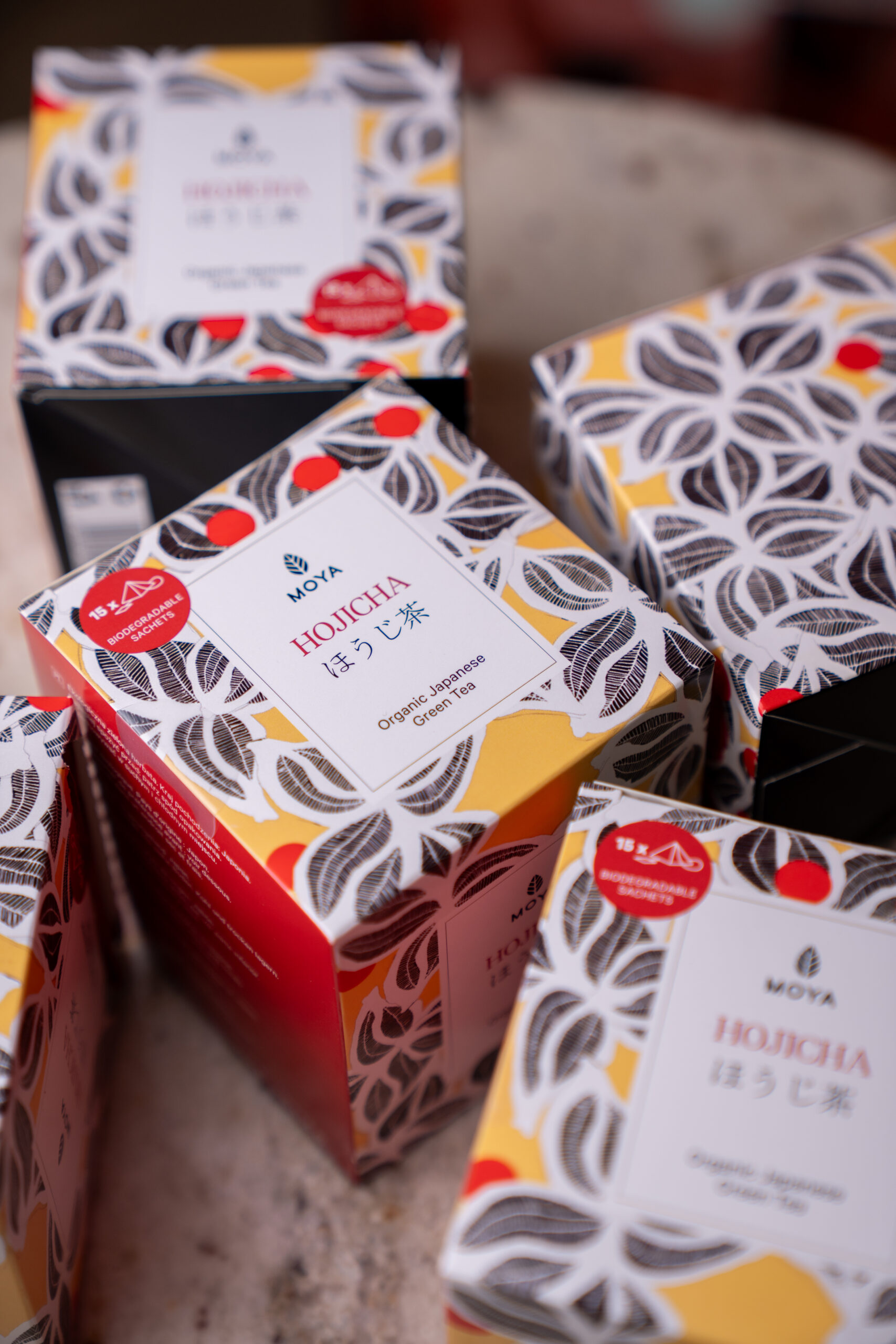 Moya Hojicha thé vert bio en sachets 15 x 1,5 g