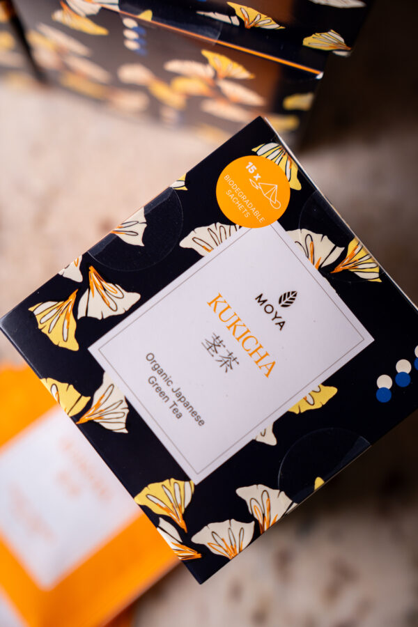 Moya Kukicha thé vert bio en sachets 15 x 1,5 g