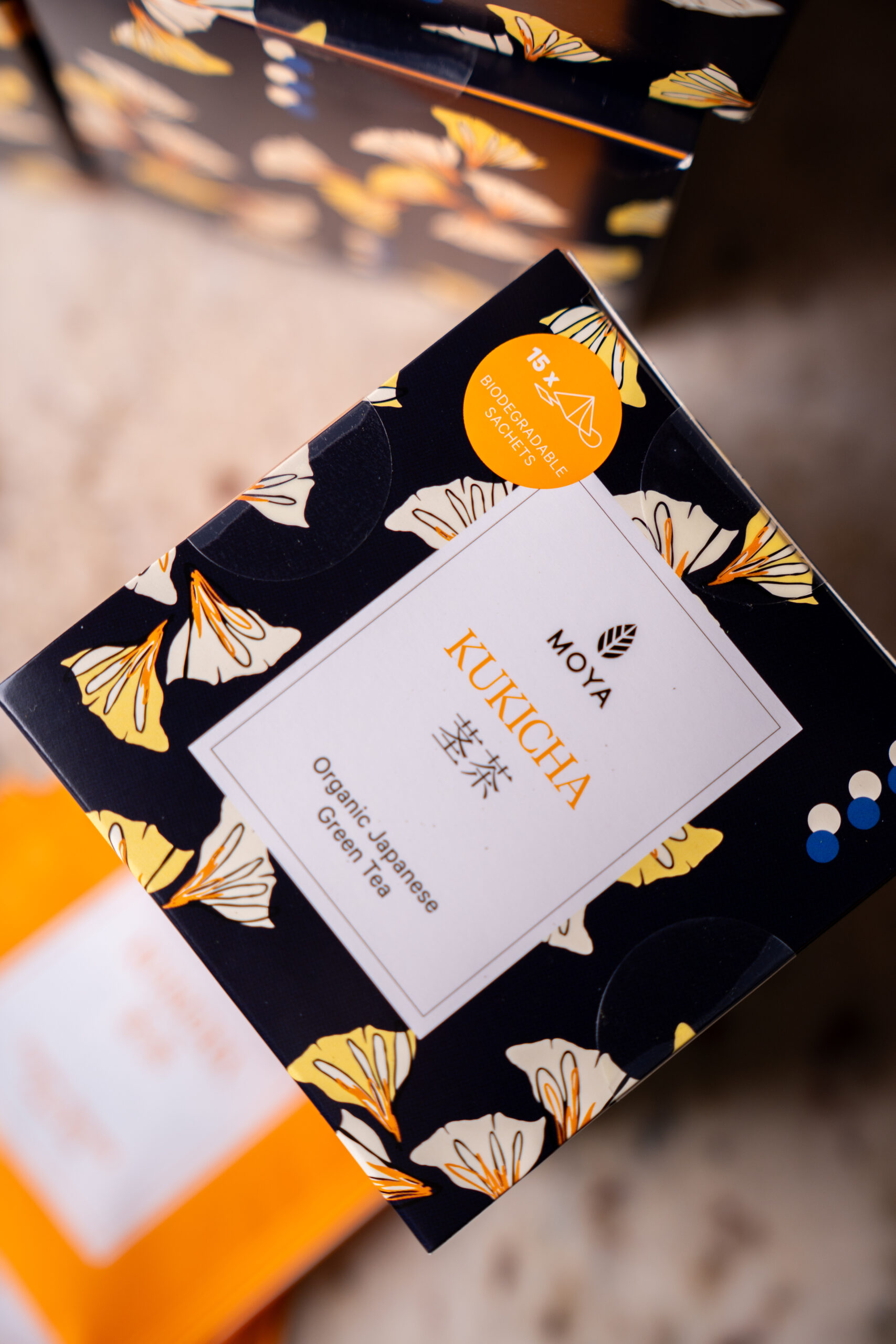 Moya Kukicha thé vert bio en sachets 15 x 1,5 g