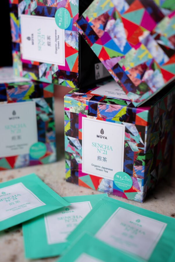Moya Sencha thé vert bio en sachets 15 x 1,5 g