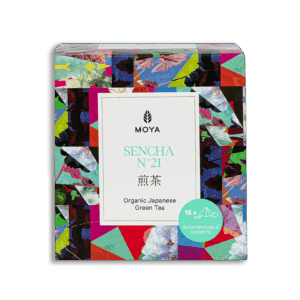 Moya Sencha thé vert bio en sachets 15 x 1,5 g