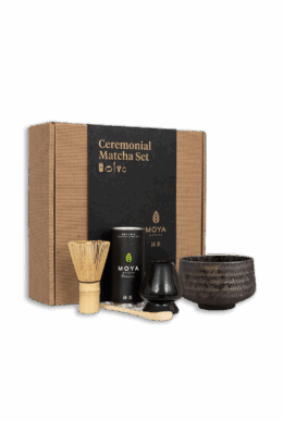 Coffret de cérémonie avec du matcha Hagane
