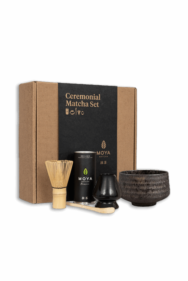 Coffret de cérémonie avec du matcha Hagane
