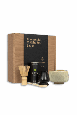 Coffret de cérémonie avec du matcha Heiwa