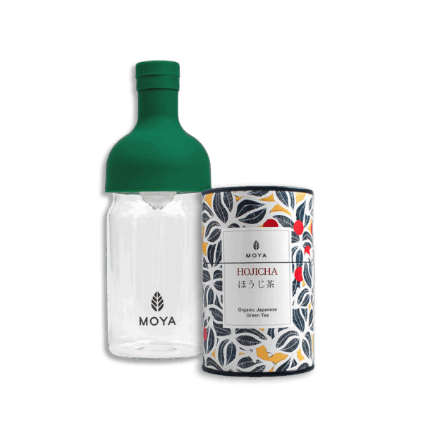 Coffret Cold Brew - Bouteille 350 ml & Thé Hojicha Moya 60g