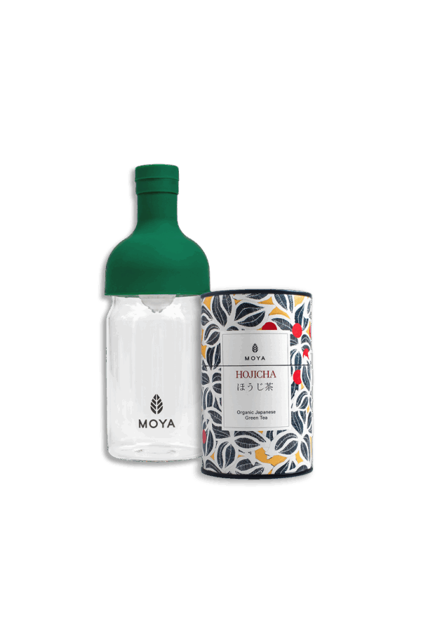 Coffret Cold Brew - Bouteille 350 ml & Thé Hojicha Moya 60g