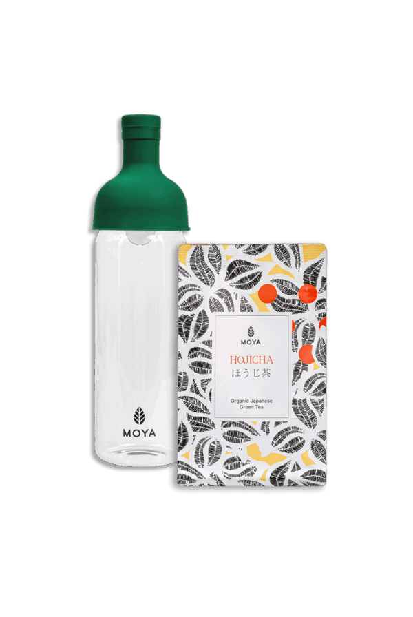 Coffret Cold Brew - Bouteille 750 ml & Thé Hojicha Moya 80g