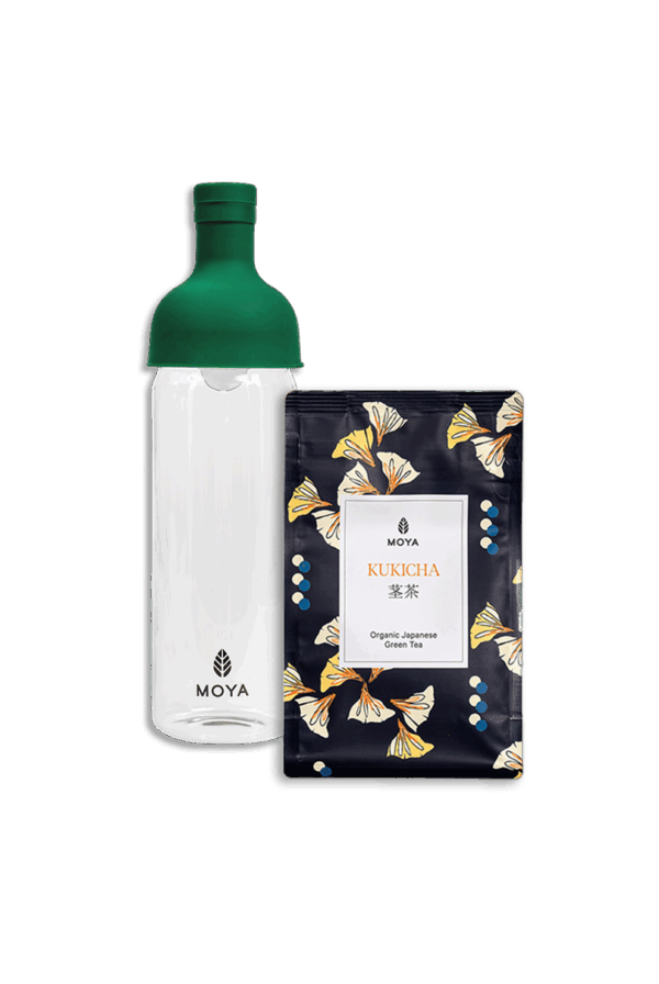 Coffret Cold Brew - Bouteille 750 ml & Thé Kukicha Moya 100 g
